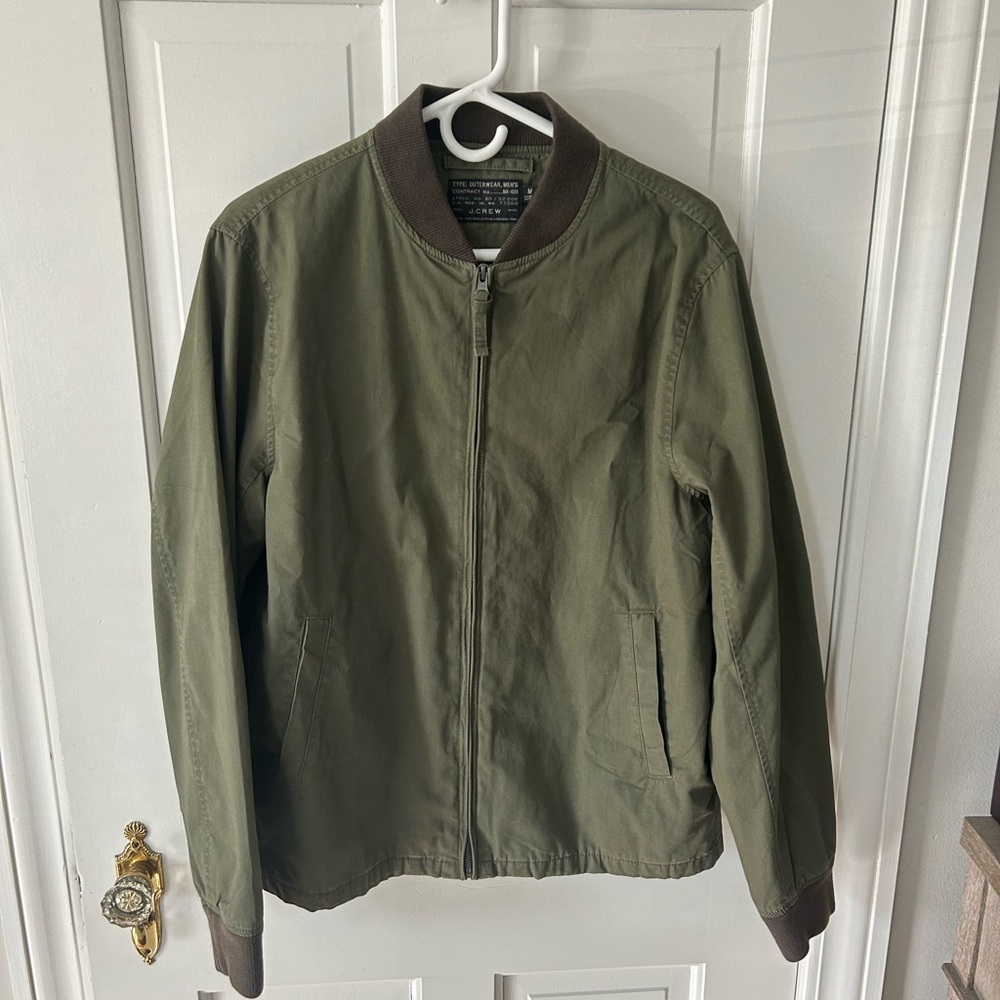 Men’s J Crew Hunter Green Bomber Jacket